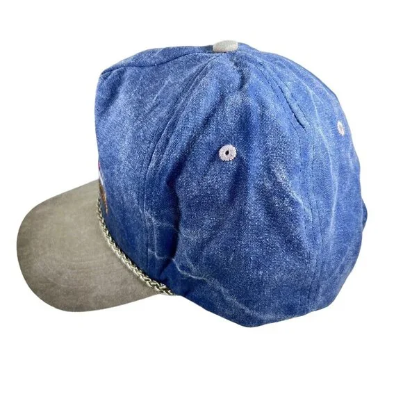 Vtg Snapback Branson Missouri Embroidered Cowboy Boots Lasso Music Notes Hat Cap - Picture 5 of 9